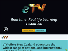 Tablet Screenshot of etv.org.nz